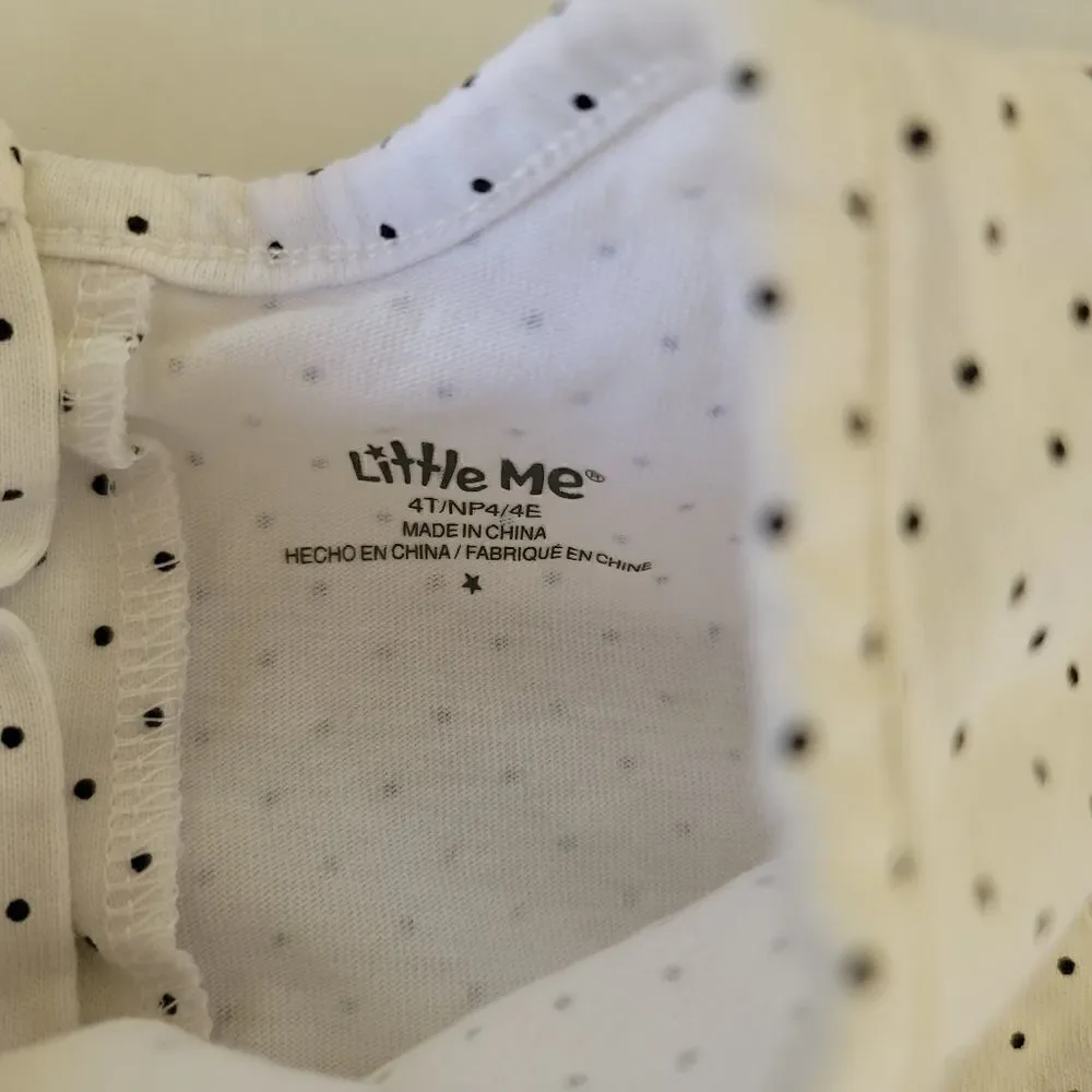 Girls 4t toddler bundle long sleeve casual shirt polka dot floral striped biker